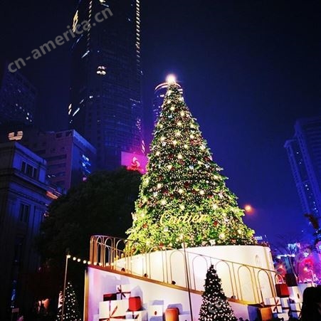 实木礼品盒实木小木屋春节树木亮化灯饰画制作大型圣诞树北京安装上门外地发货