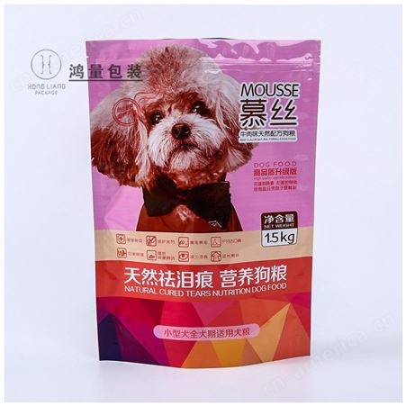 厂家生产宠物包装袋 食品袋 八边封狗粮包装袋 猫粮袋设计制作