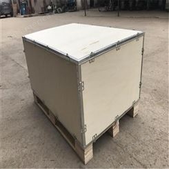 钢边箱 钢带木箱厂家现货供应 可定制免熏蒸木包装箱