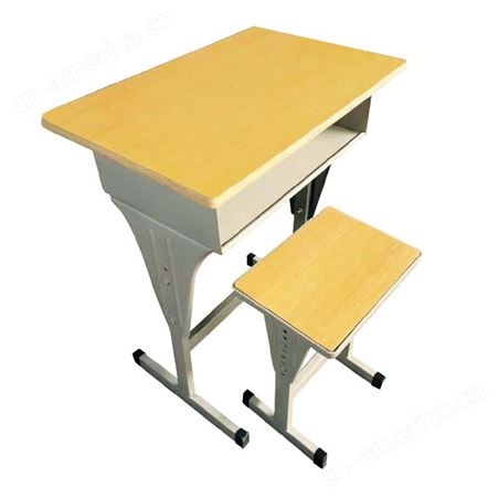 单双人加厚课桌椅 中小学生实木学习桌 辅导班家用写字桌