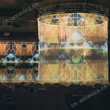 全息沙幕投影 商场户外大型艺术展览 裸眼3D互动投影