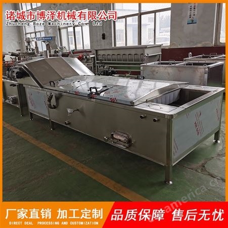 博泽销售青刀豆漂烫机 蒸汽加热型南瓜漂烫机 全自动果蔬杀青漂烫机