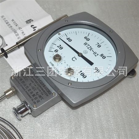 顺通 温度表WTZK-03变压器油面温度控制器压力式信号温度计WTZK-02