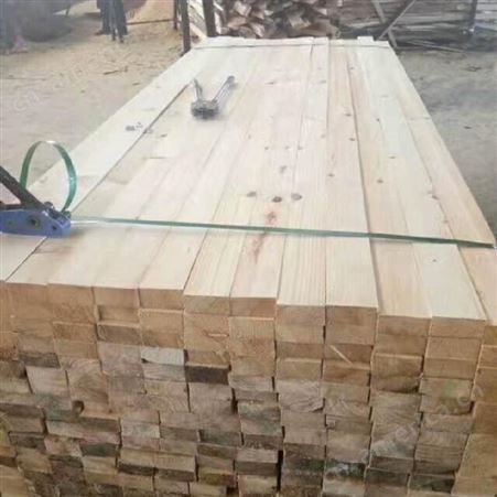 建筑木方 呈果 辐射松木方 4x7建筑方木定制加工