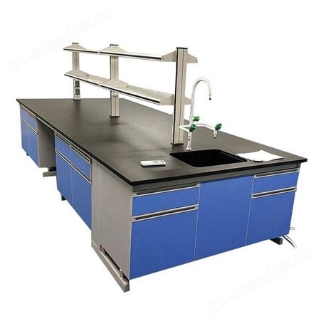 本色金属实验室工作台钢木实验台全钢试验边台物理化学实验桌通风橱柜