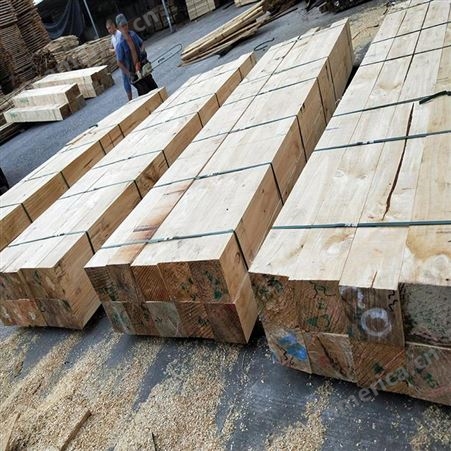 建筑用方木 呈果5x8白松建筑用方木厂家直供定制