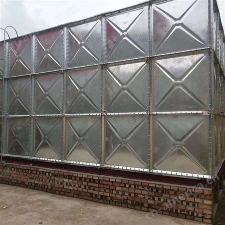 郑州玻璃钢消防水箱 SMC水箱 不锈钢组装水箱 消防水池 河北润隆支持定制