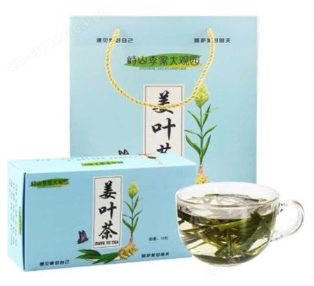 姜叶茶产品盒装 厂家发货 批量订购产品 养身