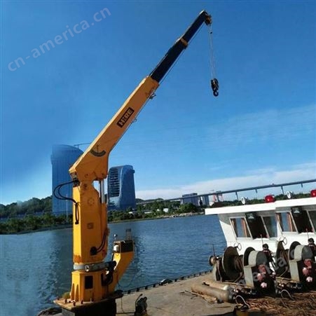 江苏和润 供应8吨小型船吊 甲板吊 8吨价格 船舶起重机机械
