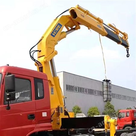 江苏和润厂家批发12吨随车吊随车折臂起重机图片技术图纸