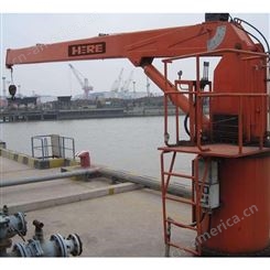 江苏和润 新款小型船吊 港口船用起重机 多功能液压吊机 1吨价格
