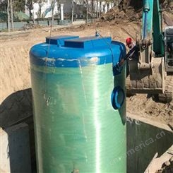 智能玻璃钢预制泵站 生活用水给排水泵站 污水提升泵站