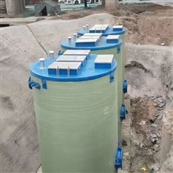 一体化提升泵站 丘陵地区灌溉玻璃钢泵站 自动化预制泵站