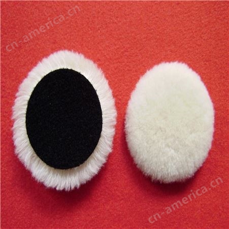 汇朋毛毡厂家供应3英寸抛光羊毛球 自粘背绒毛线球 双面羊毛球