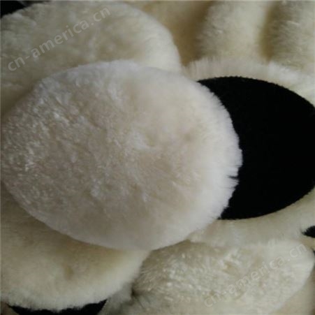 汇朋毛毡厂家供应3英寸抛光羊毛球 自粘背绒毛线球 双面羊毛球