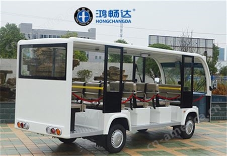 广东电动观光车 鸿畅达电动游览车 景区电动巴士销售