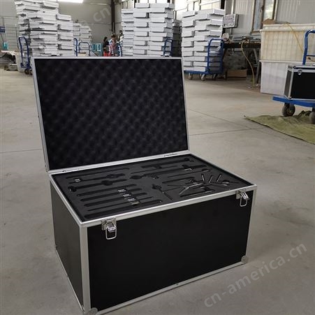 铝制手提箱 仪器设备安全箱 金属收纳箱子 带减震棉铝箱