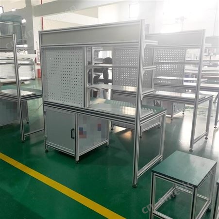实验室铝型材防静电工作台桌椅组合 铝型材厂家定制加工