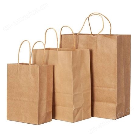 牛皮纸袋 外卖手提袋 定制服装店包装袋 礼物礼品袋 奶茶外卖打包袋
