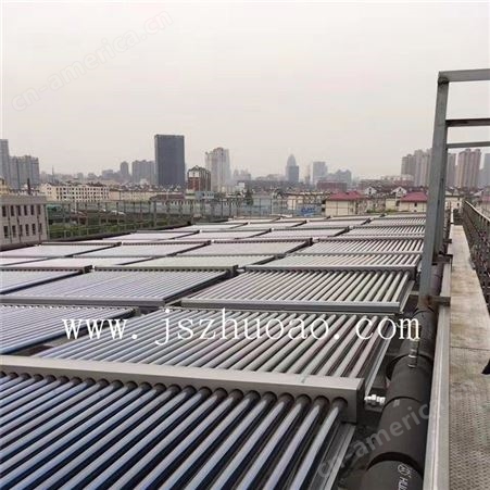 镇江民宿20吨太阳能加20吨空气能热泵热水工程