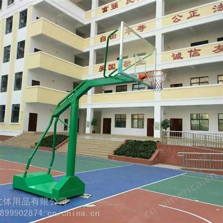 广西篮球架价格丨奥龙美移动式篮球架安装丨篮球场批发