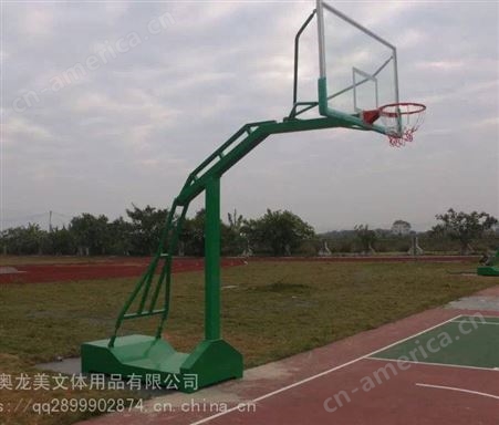 广西篮球架价格丨奥龙美移动式篮球架安装丨篮球场批发
