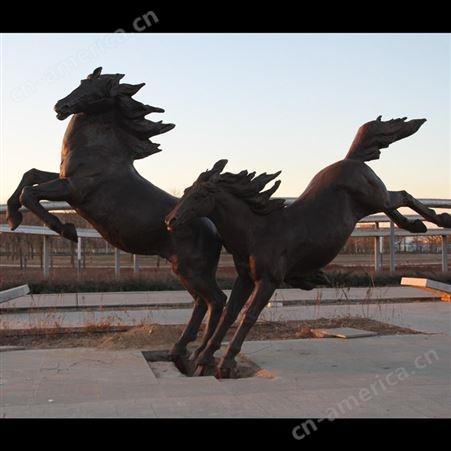 阿波罗铜马雕塑 广场铜马雕塑铸造 大型青铜马 乾虎雕塑