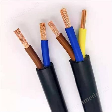  弘泰线缆一枝秀 聚氯乙烯绝缘聚氯乙烯护套阻燃软电缆RVV3*2.5