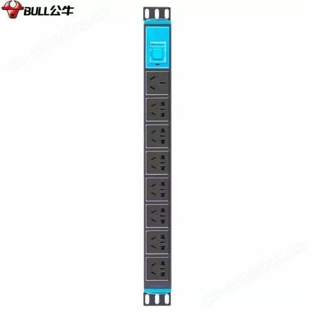 公牛BULL 机柜插座带线插排8位PDU插板GNE-1080-1.8