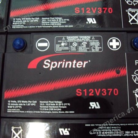 GNB Sprinter系列 阀控式密封蓄电池 免维护电池 UPS蓄电池 后备电池