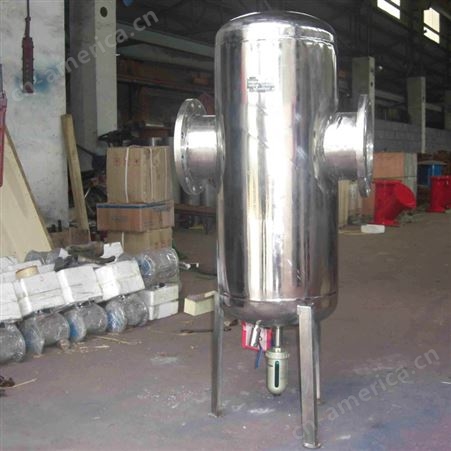 旋风式挡板式空压机锅炉用 304不锈钢气液分离器 蒸汽气水分离器 QSFLQ 宇工