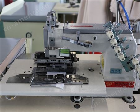 电脑双针衬带缝纫机 缝纫加工设备 窗帘包边机 窗帘加工设备