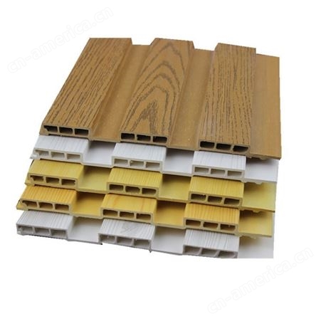 绿可木木塑150长城板包覆集成墙板生态木吊顶装饰材料