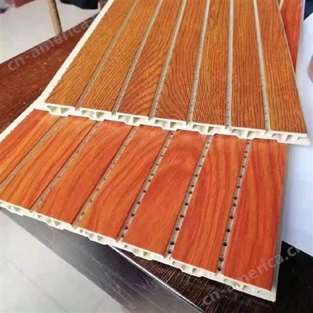 竹纤维吸声装饰板 有沐 木塑吸音板会议室学校装修吊顶厂家