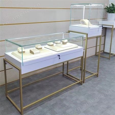 玻璃珠宝展示柜台定做  多年定制经验