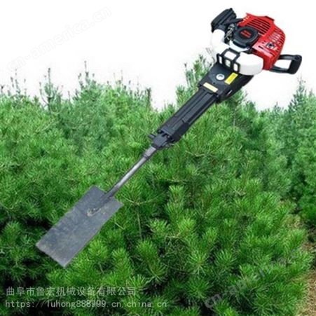 单人便携式起树移栽机/带土球断根起树机/ 铲式汽油挖树机