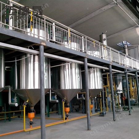 迈德晟油脂 小麦胚芽油生产机器 二十五吨 不锈钢精炼设备