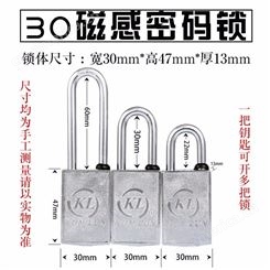 30-40mm磁感密码锁 电力表箱锁通开挂锁 磁条钥匙通用磁力锁