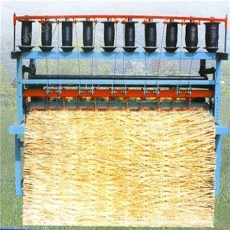 电动苇帘秸秆草帘机 自动切草垫机 草帘编织机