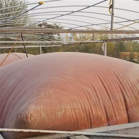 农村软体沼气池设计 养殖场耐腐蚀 鸿硕新型红泥沼气袋