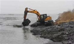 河道清淤挖掘机出租 德宏水上挖机出租价格