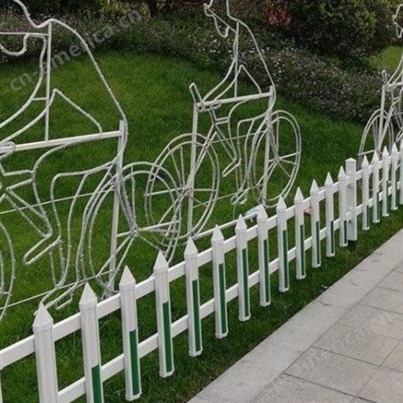 浙江杭州 pvc塑钢护栏 户外园林花园新农村隔离带 绿化草坪护栏围栏栅栏