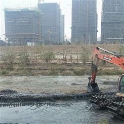 河道清淤挖掘机出租 大兴安岭水上挖机出租厂商