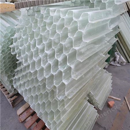 六角蜂窝斜管填料曝气池玻璃钢滤芯pp材质滤水材料