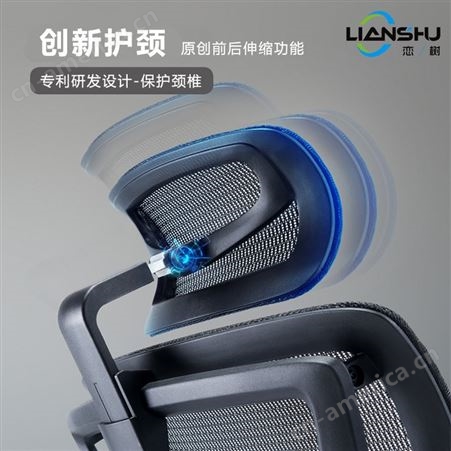 恋树L1人体工学电脑椅家用 办公透气全网转护腰电竞椅子 天益家具