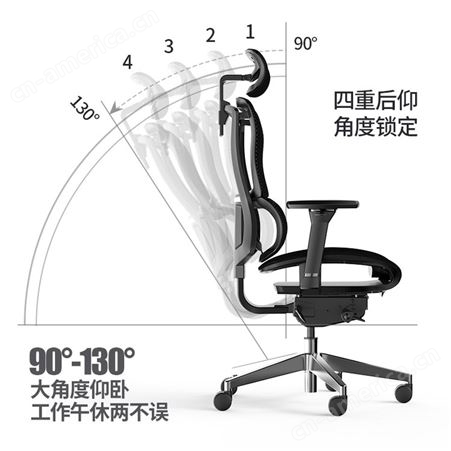 恋树L1人体工学电脑椅家用 办公透气全网转护腰电竞椅子 天益家具