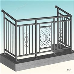 凯万 厂家生产锌钢阳台护栏 小区连廊防护栏杆 楼顶露台护栏栏杆 安装便捷