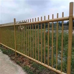 景区仿竹护栏 不锈钢仿竹栅栏 凯万 定制仿竹栏杆