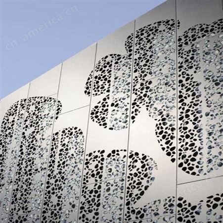 定制冲孔铝单板 圆孔冲孔铝单板 铝合金氟碳铝单板 外墙建筑材料