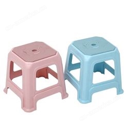 家用北欧塑料凳子加厚成人高凳子儿童矮凳子餐桌椅子板凳方凳胶凳